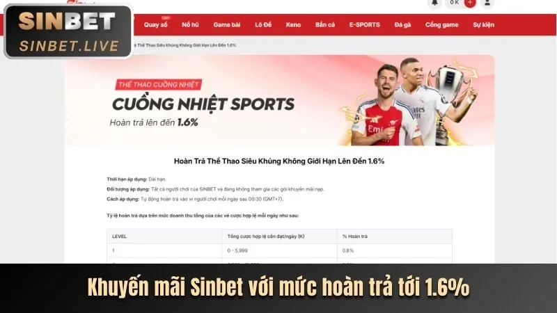 Hoàn trả casino Shbet Chính Thức
